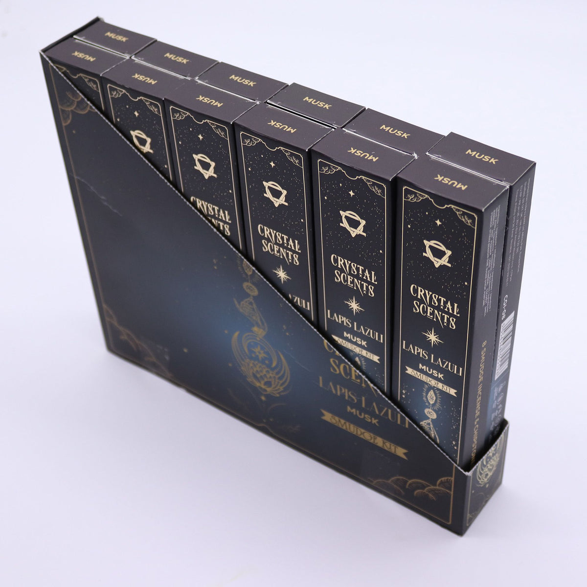 Lapis Lazuli Crystal Scents Smudge Incense Sticks - Musk – view 3