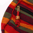 Large Nepal Sling Bag with Adjustable Strap - Sunset Reds – view 2