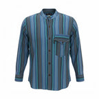 Nomad Sari Grandad Shirt - Turquoise - Medium – view 6