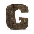 Rustic Bark Letter G - 7cm