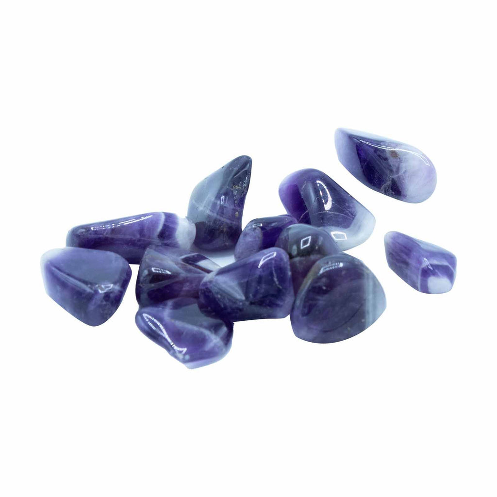 Pack of 24 Medium Tumble Stones - Banded Amethyst – view 2