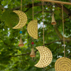 Brass Moon Phases Wind Chime, 43x40cm – view 6