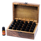 Carved Mango Wood Box for 24 Essential Oil Bottles, 10 ml – view 3