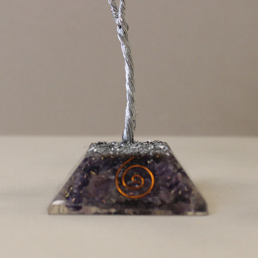Amethyst Gemstone Tree with Orgonite Base - 80 Stone – view 3