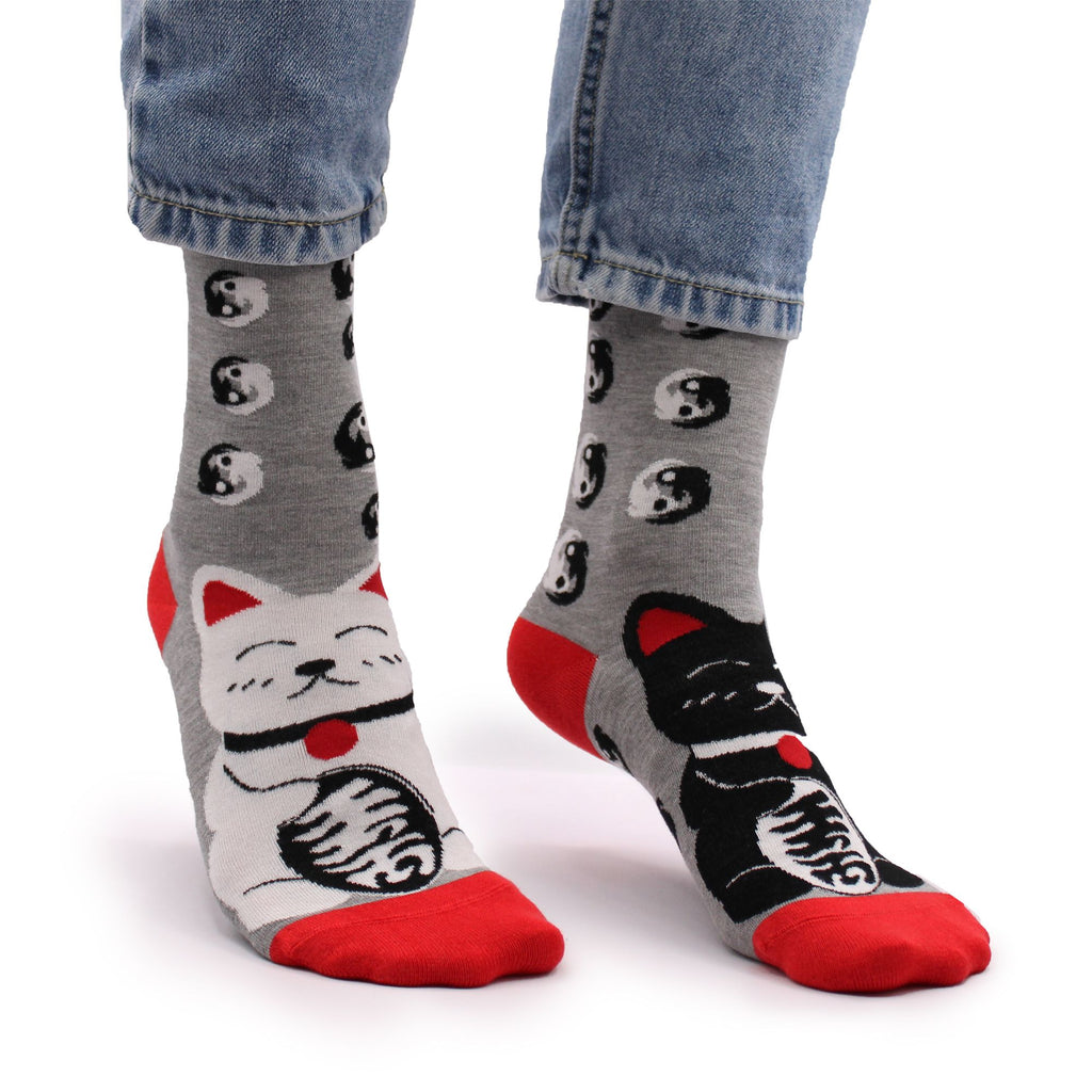 Hop Hare Bamboo Socks Lucky Cats Print (36-40) – view 2