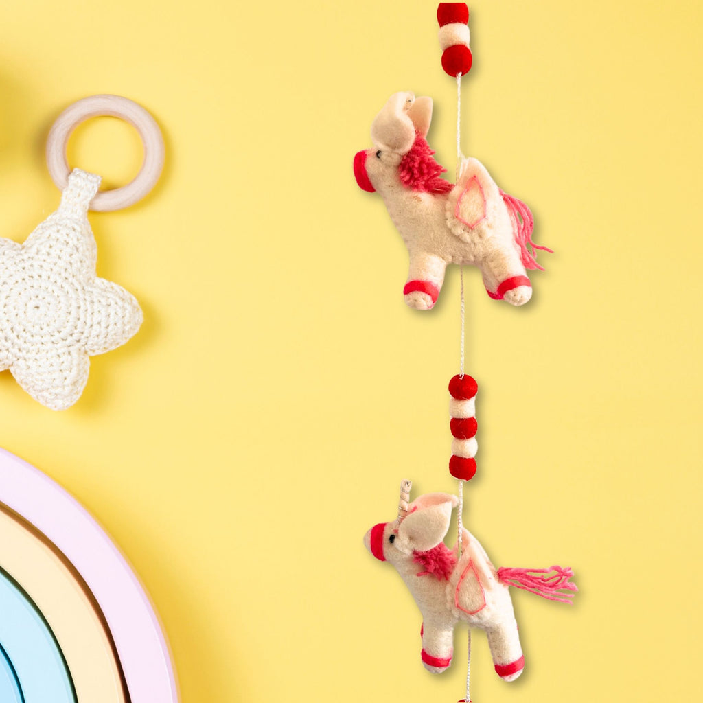 Felt Wall Hanging 110cm - Unicorns – view 4