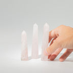 Rose Quartz Six Face Obelisk Point approx 11cm – view 7