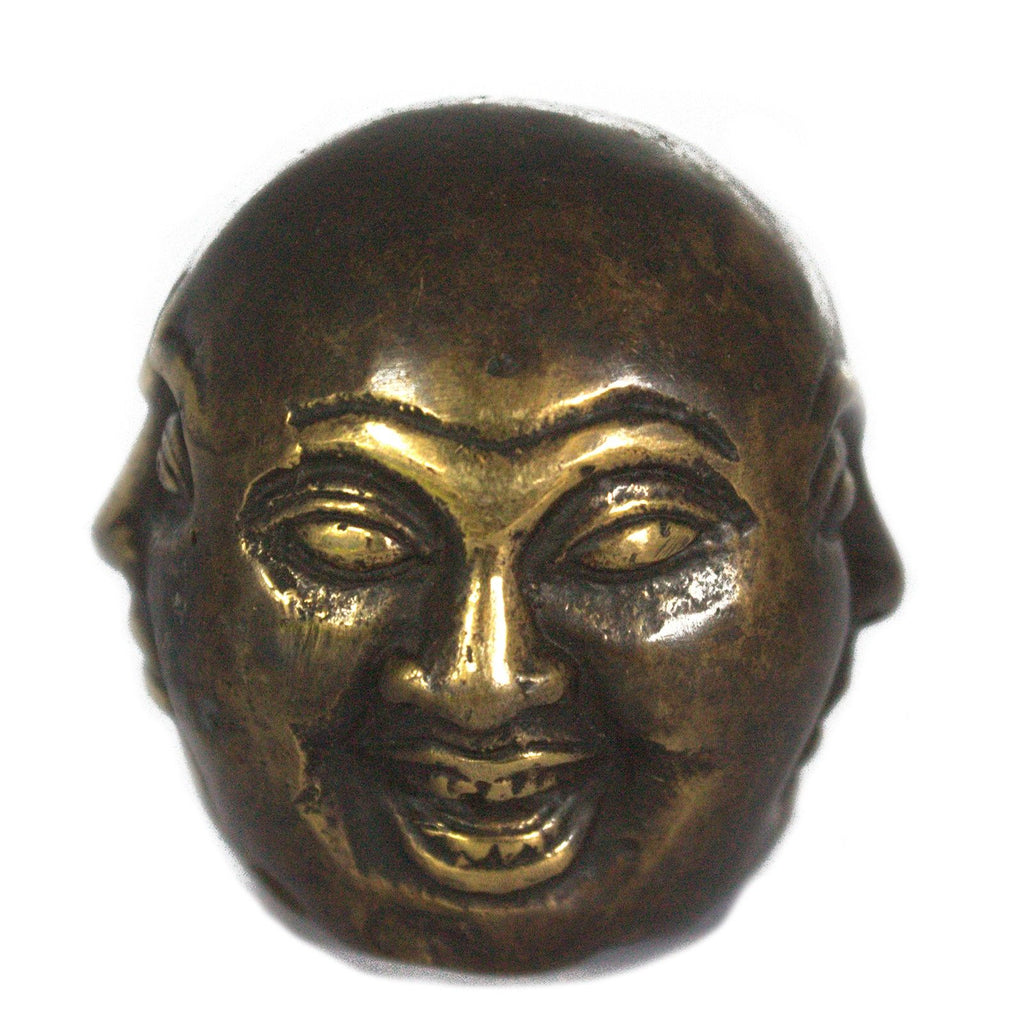 Four-Faced Buddha Statue – Brass, 5 cm – view 2