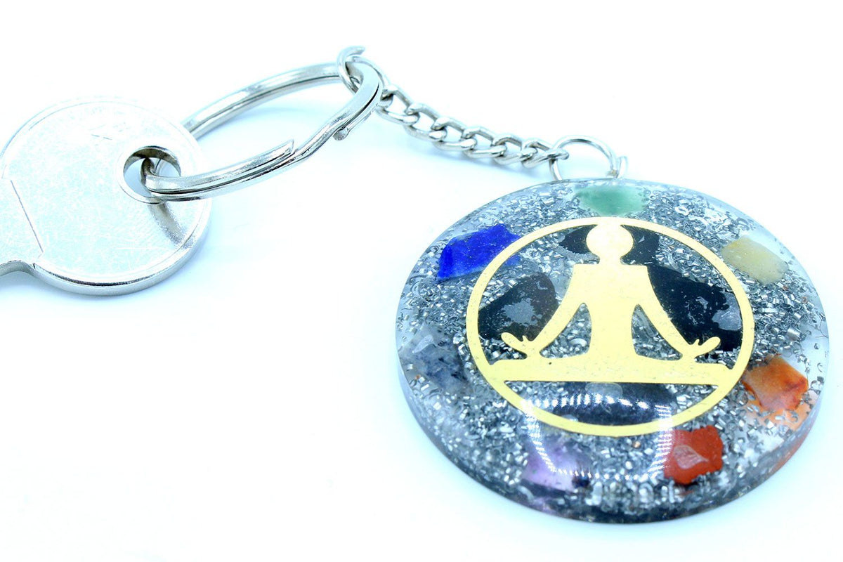 Orgonite Power Keyring - Buddha Seven Chakra – view 2