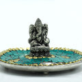 Ganesh Plate Tibetan Mosaic Incense Holder