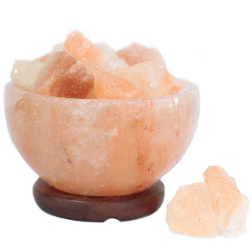 Himalayan Salt Fire Bowl with Salt Chunks, 15 x 9 cm – view 3