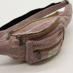 Cotton Hemp Style Belt (or Fanny) Bag - Wine – view 5
