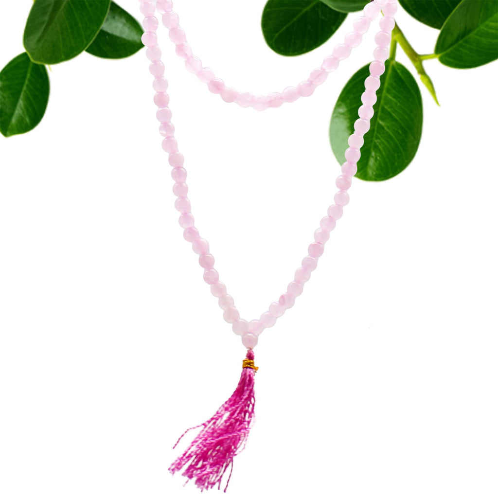 108 Bead Mala Necklace - Rose Quartz – view 2