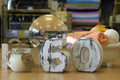 Wooden Number 6 Candle Holder
