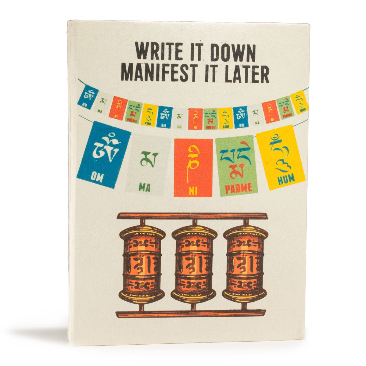 Lokta Prayer Flag Notebook – Large – Write It Down – view 4