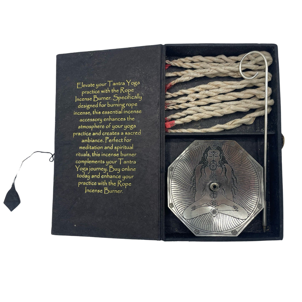 Rope Incense and Silver Plated Holder Set - Seven Chakras – view 5