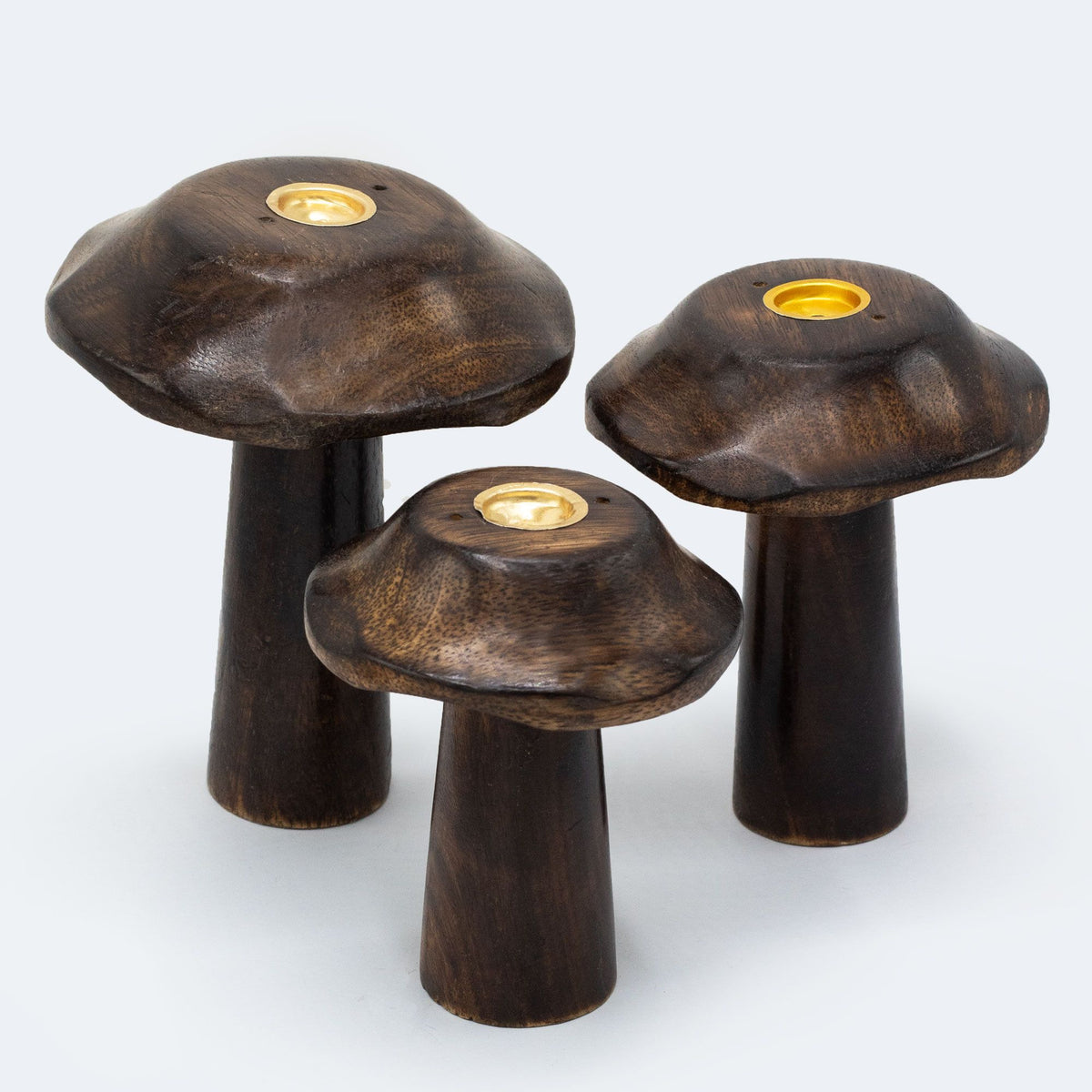 Set of 3 Mushroom Incense Cone Holders 13-11 cm – view 4