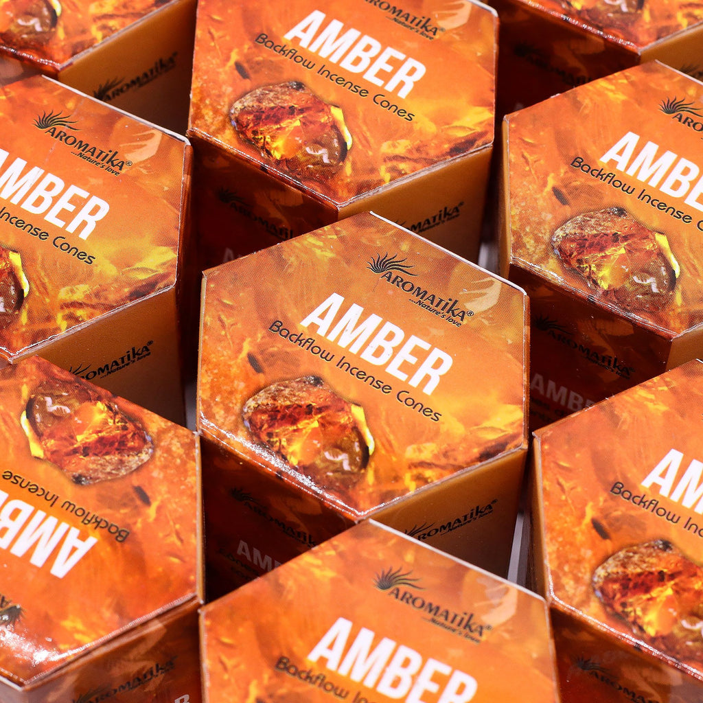 Aromatika Amber Backflow Incense Cones Pack of 10 – view 6