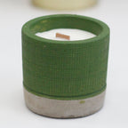 Concrete Wooden Wick Candle - Green - Sea Moss & Herbs – view 6