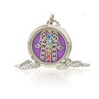 Aromatherapy Diffuser Necklace - Hamsa Chakra 30mm – view 6