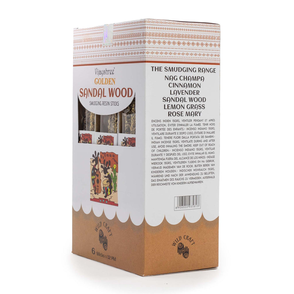 Golden Sandal Wood Smudging Resin Sticks - 30g – view 5