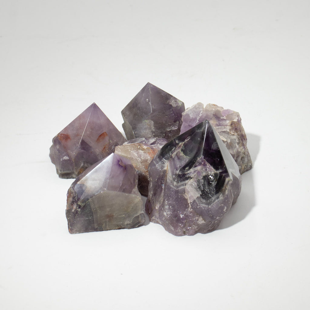Amethyst A Grade Top Polished Gemstone Point, pack of 5-6 pieces – view 6