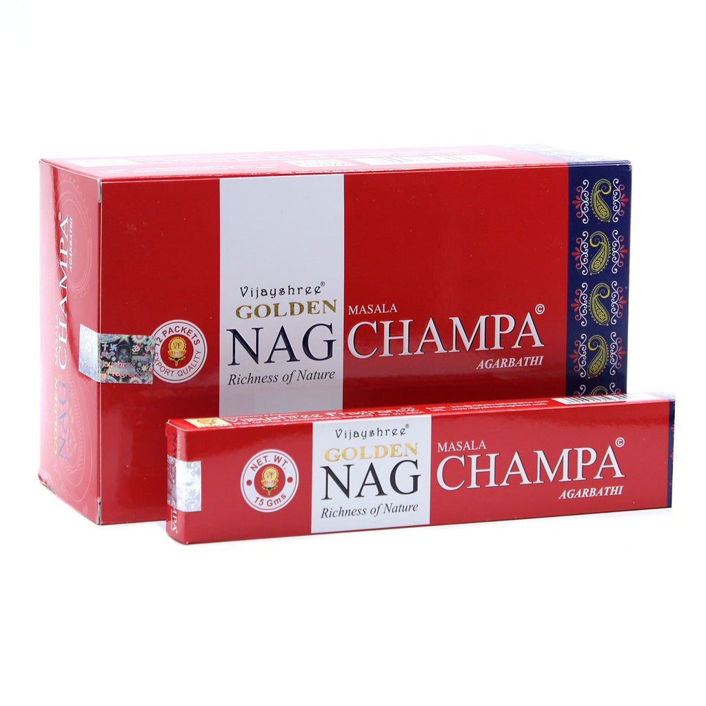 Golden Nag Champa Incense Sticks 15g Pack – view 2