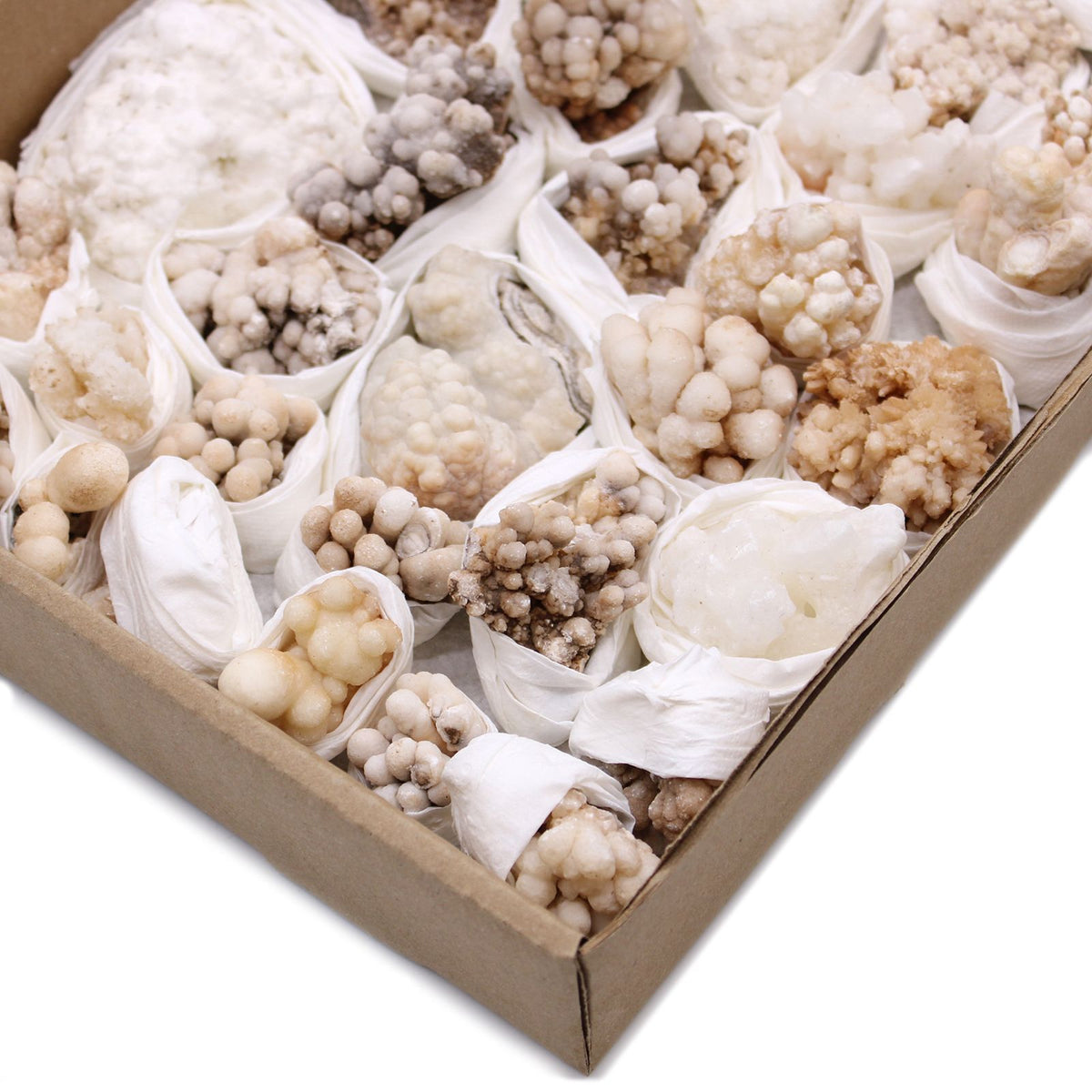 Flower Calcite Mineral Specimen Tray, Approx 20 Pieces – view 7