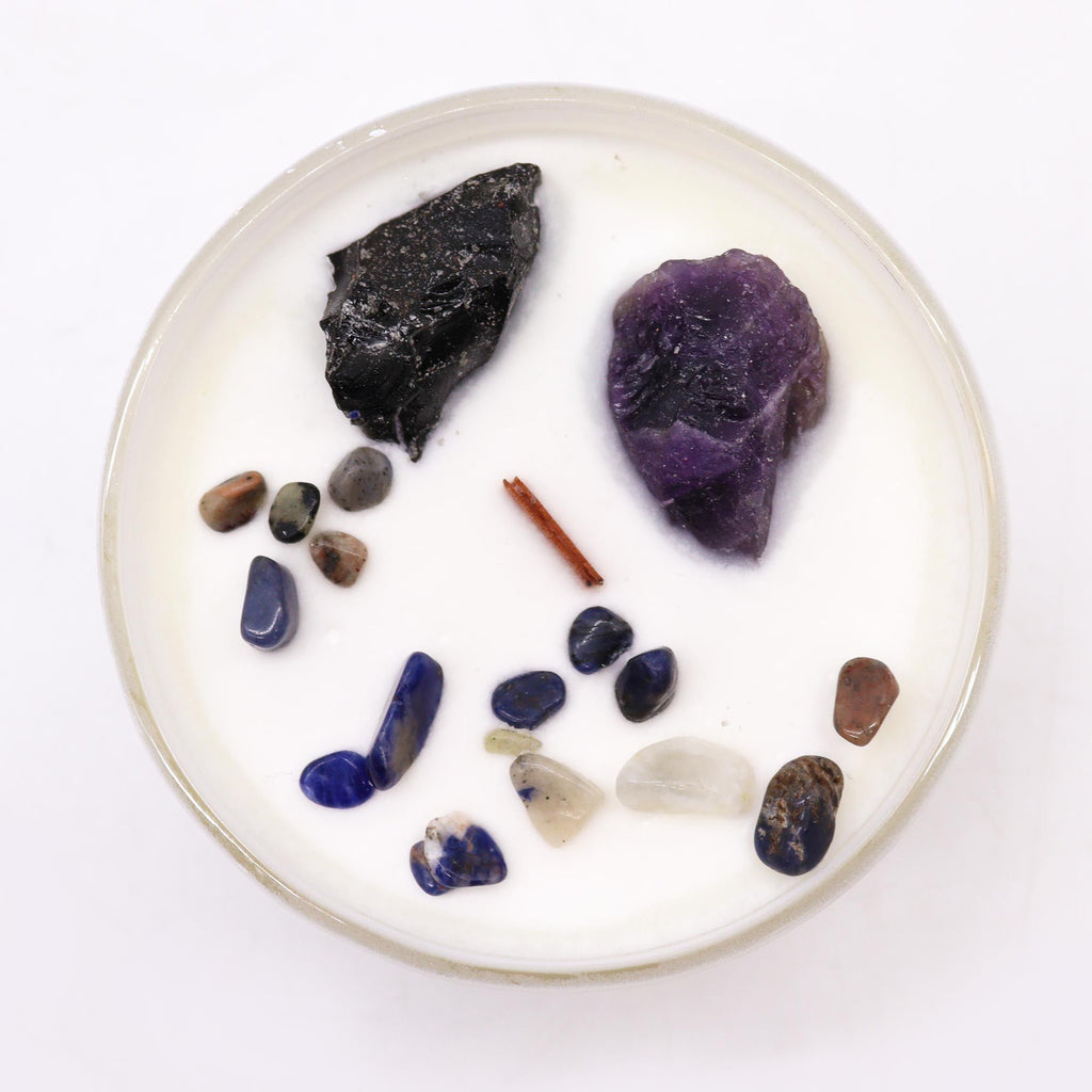 Solar Plexus Chakra Crystal Candle - Deep in the Forest – view 5