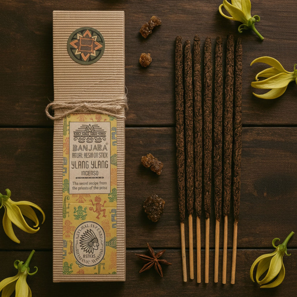 Ylang Ylang Ritual Resin Incense Sticks, Pack of 8 – view 2