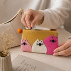 Felt Zipper Pouches Three Fat Cats Set of 3 – view 6