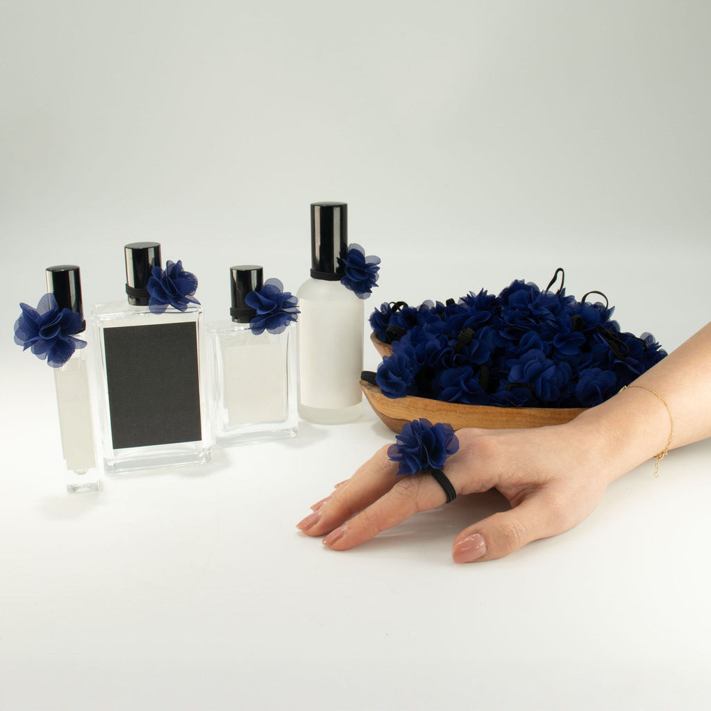Navy Blue Fragrance Chiffon Diffuser Ring – view 2