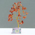 Carnelian Gemstone Tree - 80 Stones - 15.5cm – view 2