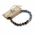 Faceted Gemstone Bracelet - Tiger Eye