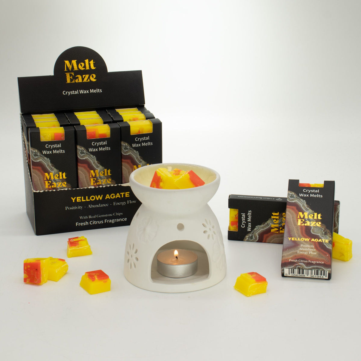 Yellow Agate Wax Melts 50g - Fresh Citrus – view 2