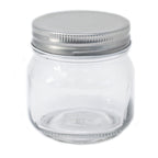 Squat Glass Jar - Four Sides with Lid – view 2