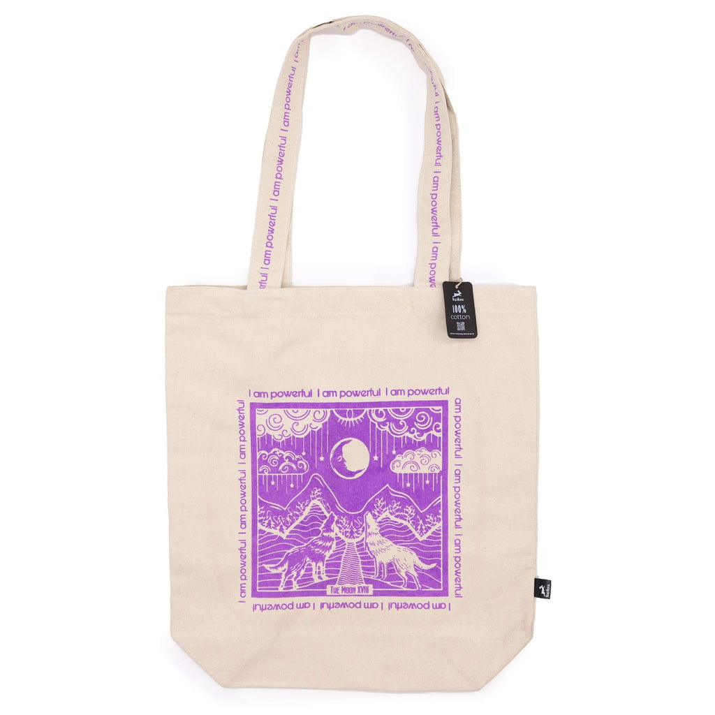Hop Hare Cotton Canvas Tote Bag - I am Powerful