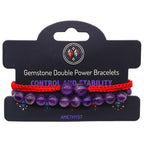 Amethyst Double Power Bracelet Set – view 2