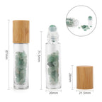 Aventurine Roller Bottle with Wooden Cap, 5ml, 8.8cm – view 3