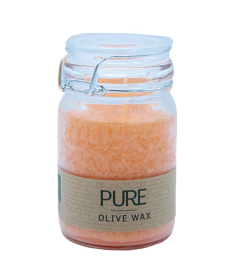 Olive Wax Jar Candle - Mandarin