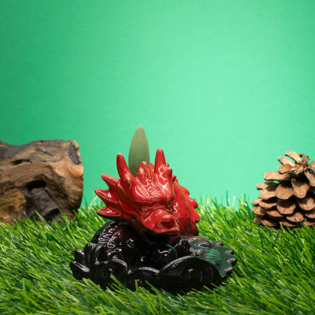 Backflow Incense Burner - Small Red Dragon – view 2