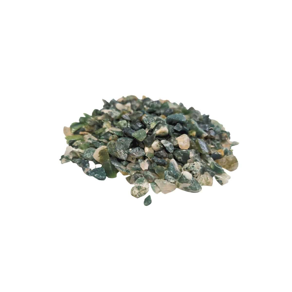 Moss Agate Gemstone Chips - 1kg Bulk Bag – view 6