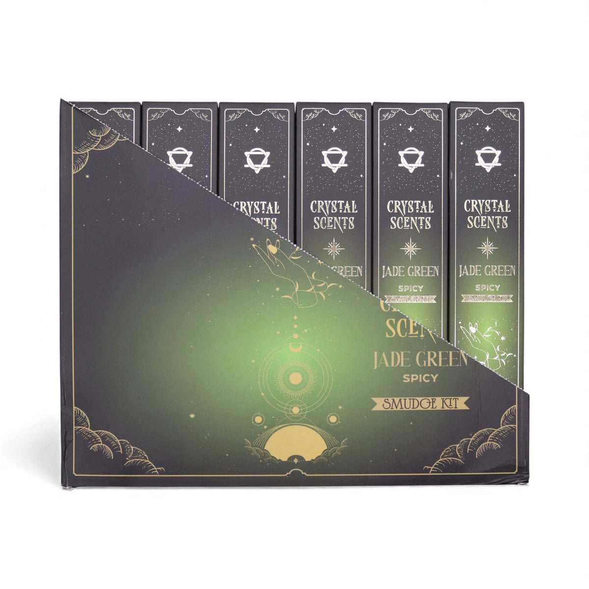 Jade Crystal Scents Smudge Incense Sticks - Spicy – view 4