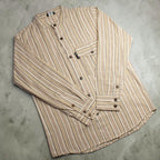 Nomad Sari Grandad Shirt - Brown Beige - XL – view 6