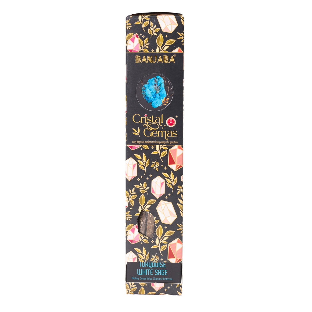 Banjara Crystal Gemas Incense Sticks - Turquoise White Sage – view 2