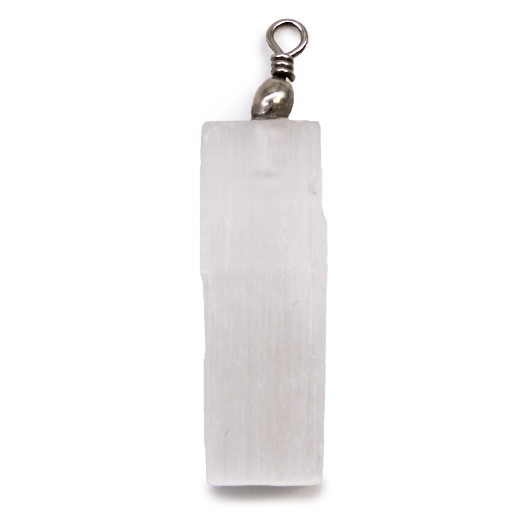 Selenite Natural Point Pendant – view 7