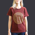 Nomad Sari Stonewashed T-Shirt - Chakra - Maroon - Small