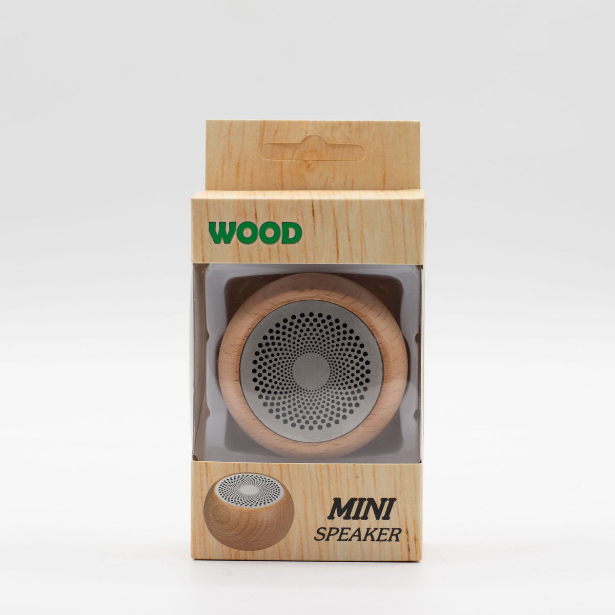 Wooden-Finish Mini Bluetooth Speaker, Mandala Grille – view 6