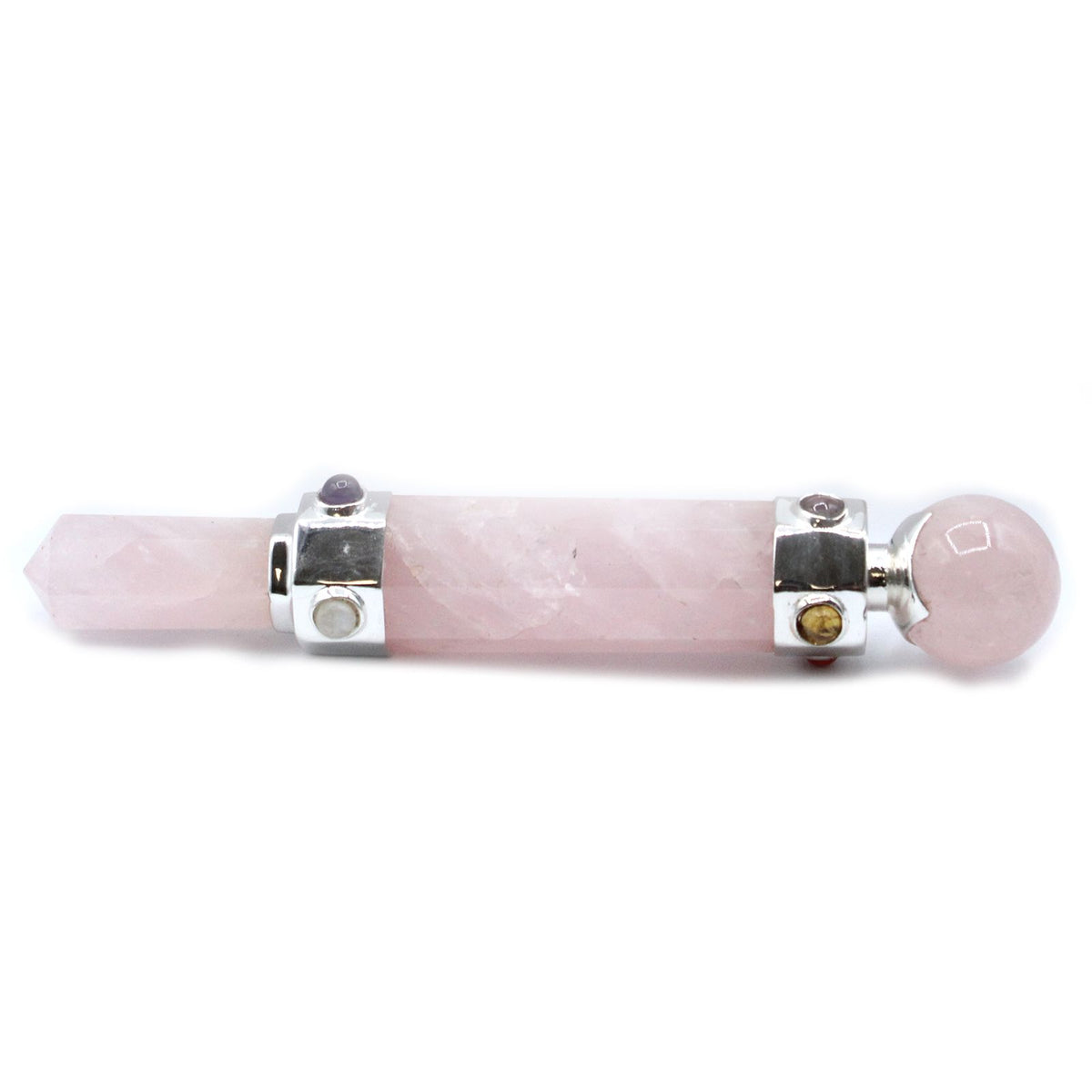 Hexagonal Crystal Healing Wand - Rose Quartz - 12cm – view 5