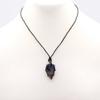 Laced Sodalite Teardrop Gemstone Pendant – view 4